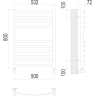 Полотенцесушитель водяной TERMINUS АВИЭЛЬ П10 500х800 4670078529015